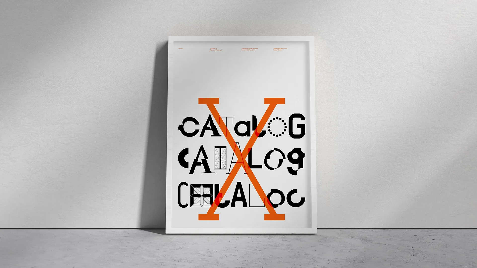 Custom typeface development and promotional materials including print, digital and film